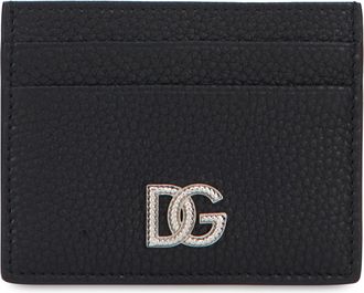 Dolce & Gabbana Mens Card Holder Black Leather Wallets & Cardholders