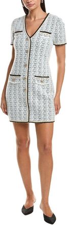 Milly Braided Wool-Blend Mini Dress