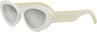 Dior DIORPACIFIC B1U Brown Cat Eye Ladies Sunglasses CD40097U 25E 53