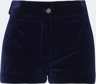 Etro Shorts de terciopelo de algod&oacute;n