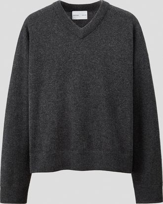 H&M Kaschmirpullover in Loose Fit - Grau