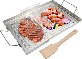 OEM Plancha De Acero Inoxidable Con Revestimiento Antiadherente Y Asa (28 X 35 Cm)