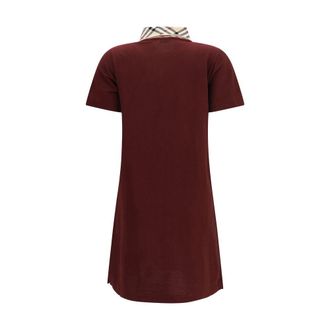 Burberry Womens Bordeaux Cotton Casual Dress