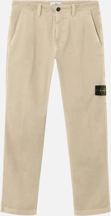 Stone Island Mens S0184 COMPASS TROUSERS - Cream - Size: 32