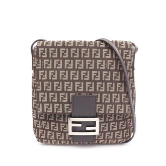 Fendi Baguette Crossbody Logo Tas