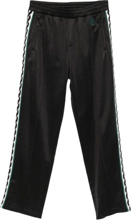 Dr&ocirc;le de Monsieur Side-stripe Track Pants - Heren - Sweatpants - Zwart - L - Katoen - Broeken