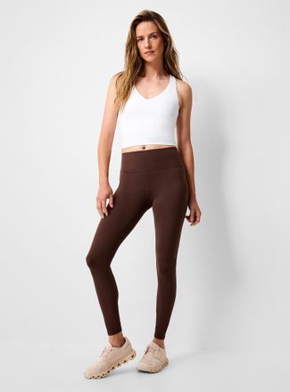 I.FIV5 Womens Velvety high-waisted legging 27 length