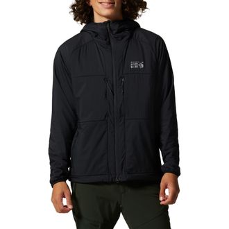 Mountain Hardwear Kor AirShell Warm Hoodie in Black at Nordstrom, Size Xx-Large