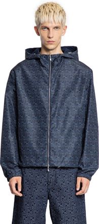 Fendi Denim Effect FF Windbreaker