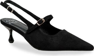Chase + Chloe by Intouch Footwear Arima Slingback Pump in Black Suede at Nordstrom Rack, Size 6.5