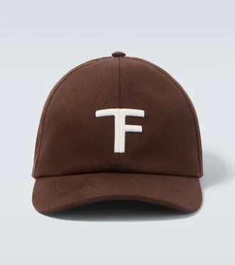 Tom Ford Cappello da baseball in canvas e pelle