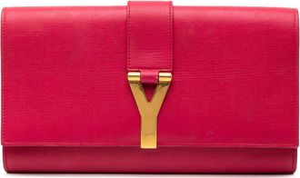 Saint Laurent Pre-owned Saint Laurent Leather Chyc Ligne Clutch ZEK5KDD483DMU1L3