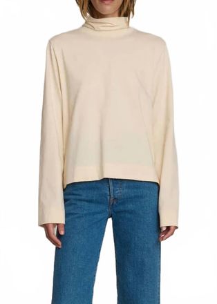 Nation Ltd Neo Mock Neck T-Shirt In Parchment