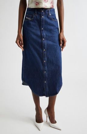Diesel De-Ard Denim Midi Skirt at Nordstrom, Size 30