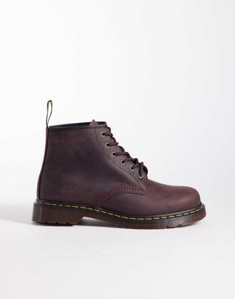Dr. Martens Dr. Martens - 101 - Stivali a 6 occhielli marrone scuro Crazy Horse