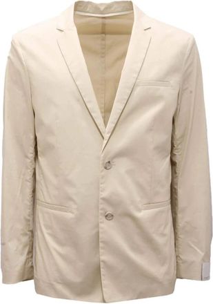Paolo Pecora Unlined Jacket - Heren - Blazers - Beige - M - Jassen