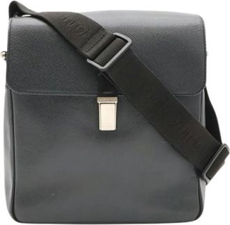 Louis Vuitton Pre-owned Shoulder Bag - Heren - Vintage Schoudertas - Zwart - ONE Size - Leer - Vintage