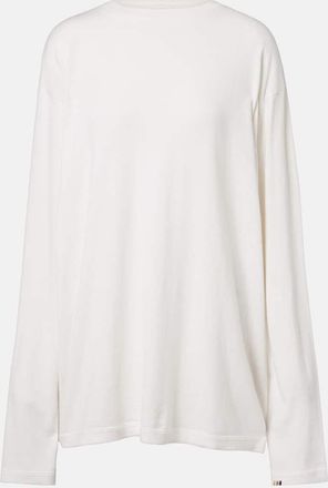 Extreme Cashmere N°452 Rock cotton and cashmere top