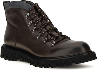 Fratelli Rossetti Mens Leather Lace-Up Boots Cacao (dark Brown)