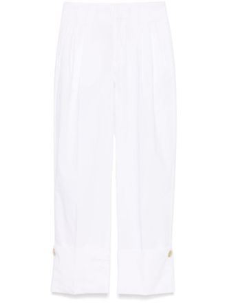 Darkpark White Cotton-Blend Trousers