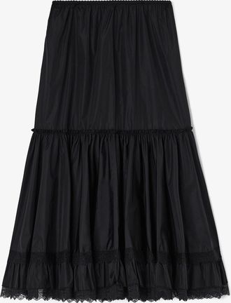 Ganni Skirt in Black Nylon - Size 32