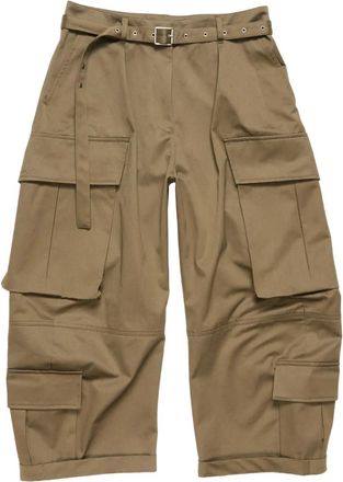 Acne Studios cargo belted trousers - women - Organic Cotton - 32 - Brown
