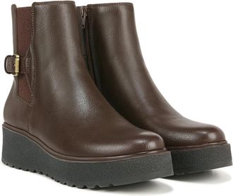 Naturalizer Womens Soul Naturalizer Jayda Boots Brown Platform Ankle Chelsea RHS6248