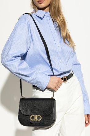 Ferragamo Shoulder Bag, Womens, Black