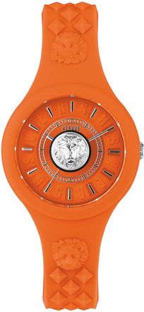 Versus Fire Island Silicone Watch In Orange