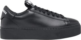 Dsquared2 Evolution Tape Logo Sneakers - Dames - Sneakers - Zwart - 37 EU - Leer - Schoenen