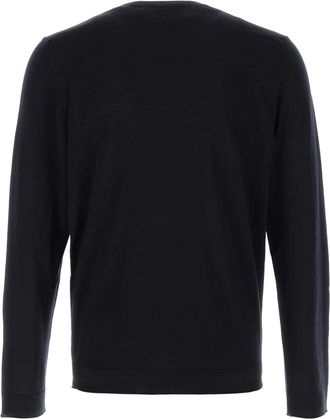Brioni Blue Exterior: Wool Maglieria Sweater