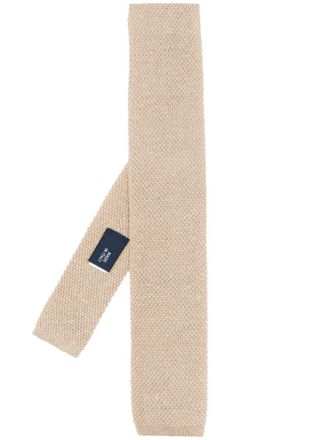 Polo Ralph Lauren knitted tie - men - Linen/Flax - One Size - Neutrals