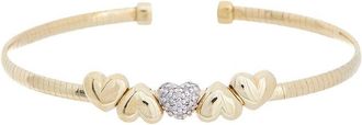 Meshmerise 18K Plated 0.10 Ct. Tw. Diamond Mesh Bangle