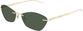 Alexander McQueen Am 0525S 003 Zonnebrillen - unisex - Zonnebrillen - Geel - 57 MM - Nylon - Accessoires