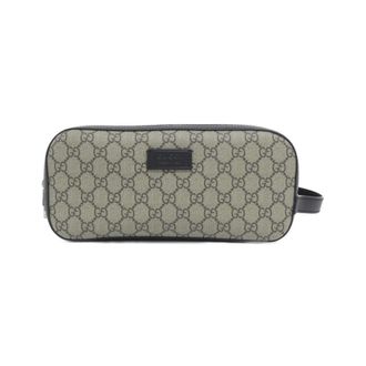 Gucci Beige Black Gg Supreme Clutch Bag (Pre-Owned)
