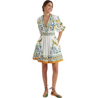 La DoubleJ Margherita Dress in Borboni Plac&eacute;e White at Nordstrom, Size X-Large It