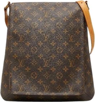 Louis Vuitton Pre-owned Musette Monogram Schoudertas - Dames - Vintage Schoudertas - Bruin - ONE Size - Leer - Vintage