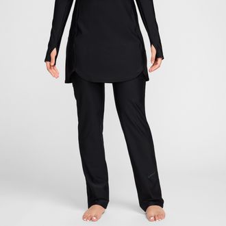 Nike Womens Swim Victory Straight Legging in Black | NESSE205-001