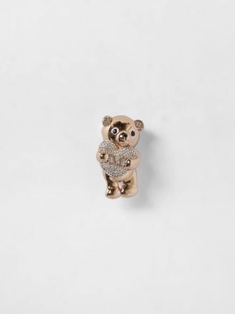 Max Mara Spilla Teddy Scarf in ottone con strass incastonati