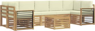 vidaXL Juegos De Sof&aacute;s Madera De Acacia S&oacute;lida Vidaxl