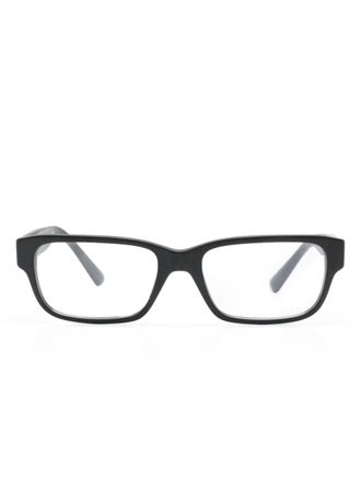 Prada Occhiali squadrati con stampa - Nero