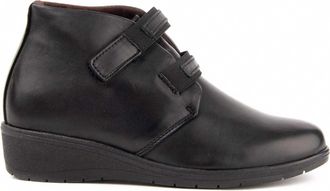 Purapiel Akilav 104906 Womens Leather Wedge Ankle Boot, Black/White, 8.5 UK