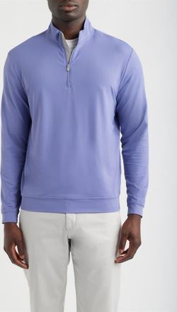 Johnnie-O Motion Performance Quarter Zip Pullover in Fig at Nordstrom, Size Xx-Large