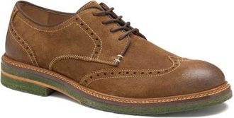 Johnston & Murphy Calder Wingtip in Snuff Waxed Suede at Nordstrom, Size 10.5