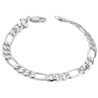 Generic Mens 8MM Platinums X Bracelet - Stylish Accessory for Modern Men Durable Design for Everyday Wear Ideal for Him (Silver, One Size)