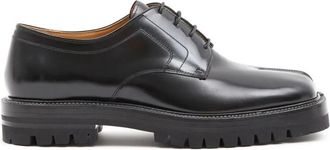 Maison Margiela Zwarte platte schoenen voor vrouwen - Heren - Veterschoenen - Zwart - 40 EU - Schoenen