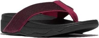 FitFlop Surfa Sequin Toe Post Sandals in Ruby at Nordstrom, Size 11