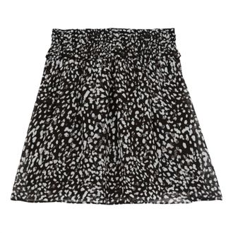 The Kooples Womens Smocked Skirt In Multicolor
