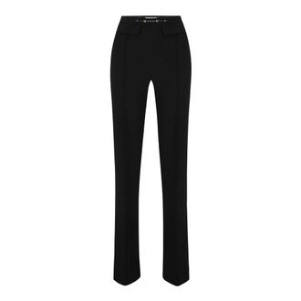 Elisabetta Franchi Dames, Broeken, Zwart, Maat: XL Poliester