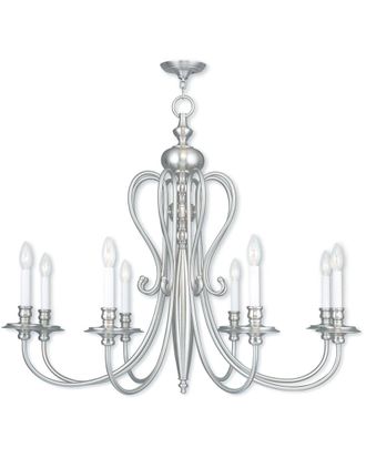 Livex Lighting Livex Caldwell 8-Light Brushed Nickel Chandelier